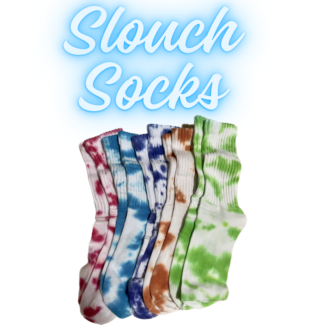 TIE-DYE SLOUCH SOCKS